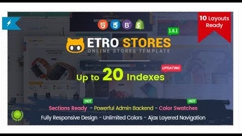 EtroStore - Responsive Multipurpose eCommerce Shopify Theme | Themeforest Download