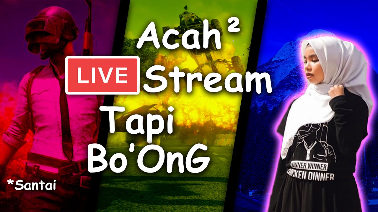 LAWAK ACAH-ACAH LIVE STREAM | PUBGM | Malaysia