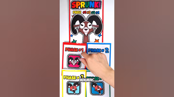 🌈SPRUNKI OC The Ram | ASMR Phase 1vs2vs3vs4 Squishy #blindbag #papercraft #sprunki