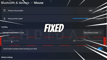Lines to Scroll at a Time Greyed Out in Windows 11 (FIXED)