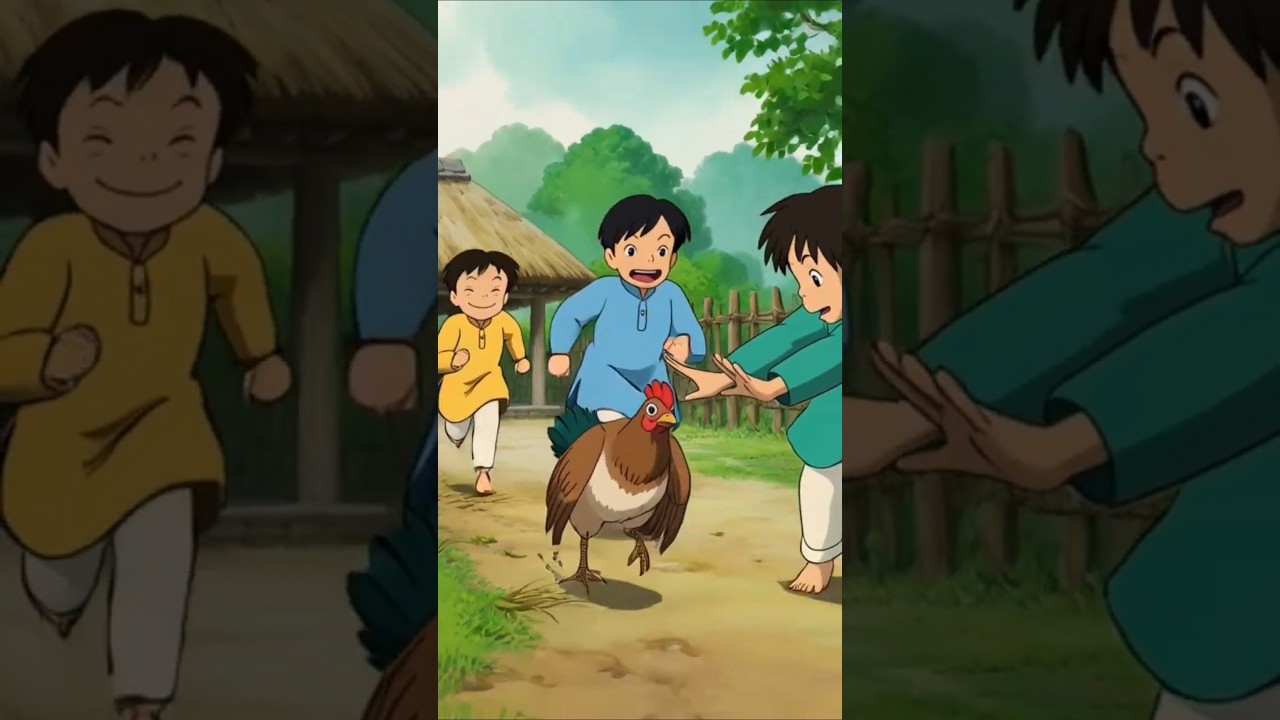 When Friends, Food & Fun Were Enough | Ghibli-Inspired #shorts