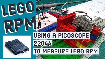 Picoscope 2204A measuring 5000 RPM lego spur gear | dual channel USB oscilloscope beginners guide