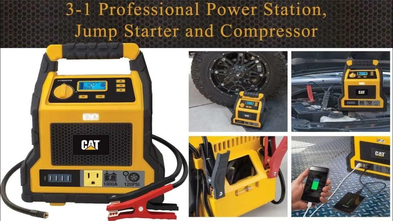 CAT CJ1000DCP Jump Starter and Compressor How to Use and Maintain