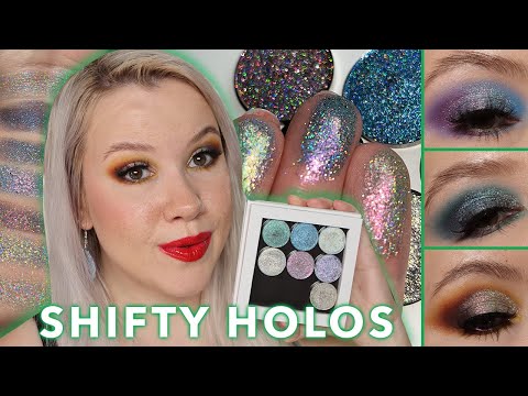 GRWM using Glam Shop Holo Eyeshadows