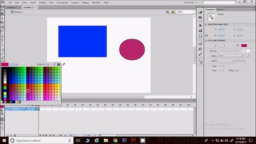 How to Fill Color In Adobe Flash Cs6 In Hindi, Color Kaise Fill Karte Hai Flash Cs6, Main Hindi