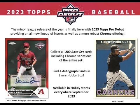 tiger8 BGBPB MILB 2023 TOPPS PRO DEBUT HOBBY Baseball box