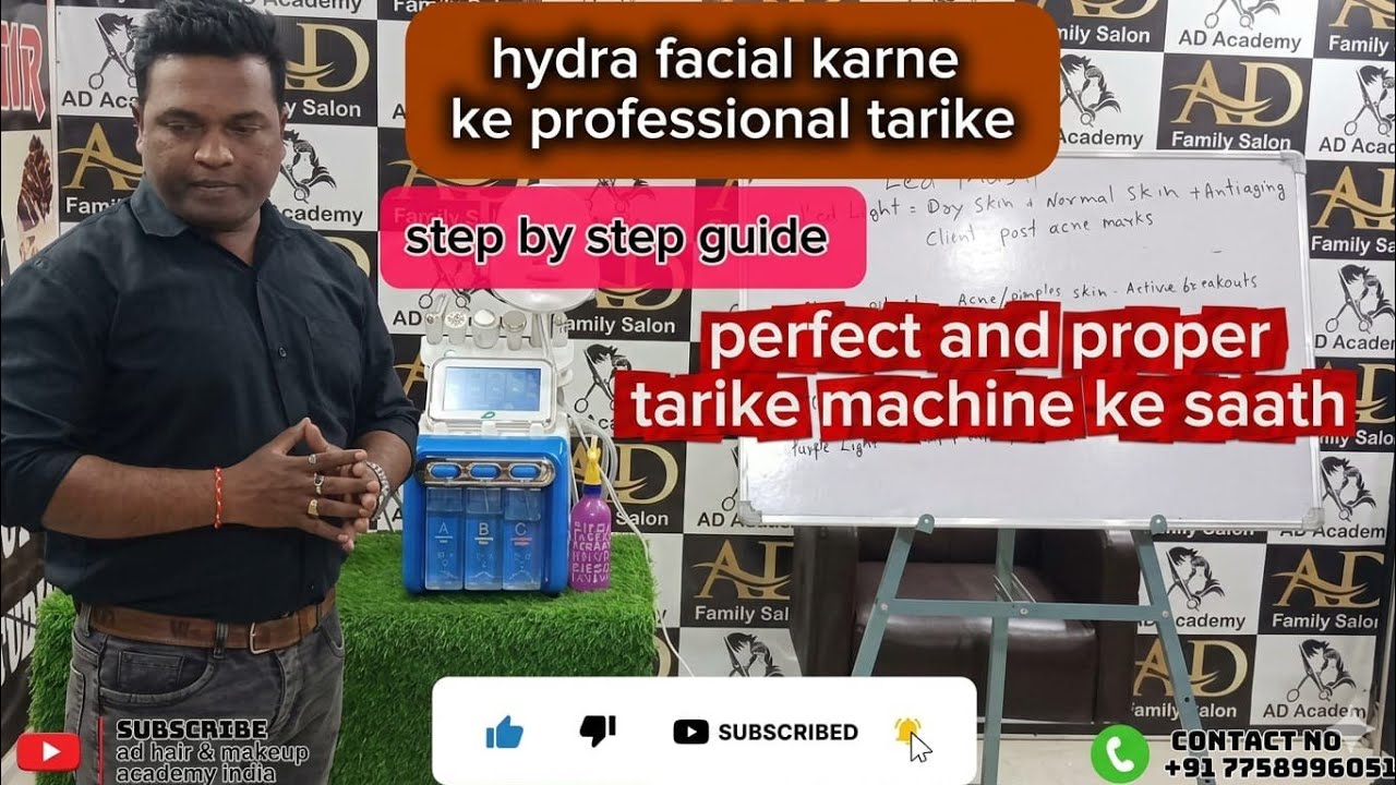 Hydra Facial Training Live Class 🔥 | Students Practical | AD Hair & Makeup Academy Narmadapuram