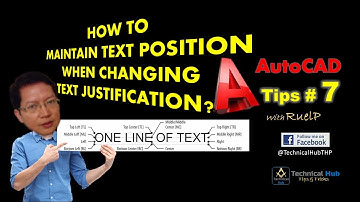 AutoCAD Tips # 7 - How to change Text justification without Losing Text Position [English Sub]