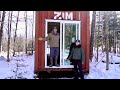 It's All Taking Shape Now! Installing Sliding Glass door in our OFF-GRID Shipping Container Cabin