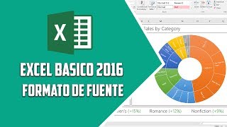 Excel 2016 – Formato de fuente – Video 18