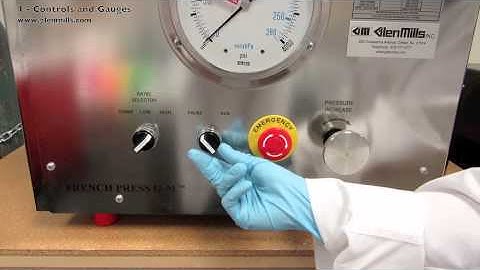 French Press G M Operating Instructions Part 04 Controls and Gauges 0613