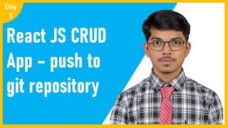 React CRUD App - How to push project on git