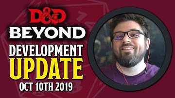 D&D Beyond Dev Update October 10th 2019