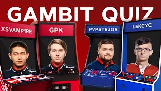 Что gpk, XSVamp1Re, PvPStejos & Lekcyc знают о компьютерных играх? | Gambit Quiz