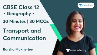 30 Minutes | 30 MCQs | Transport and Communication |  Class 12 | Humanities Geography