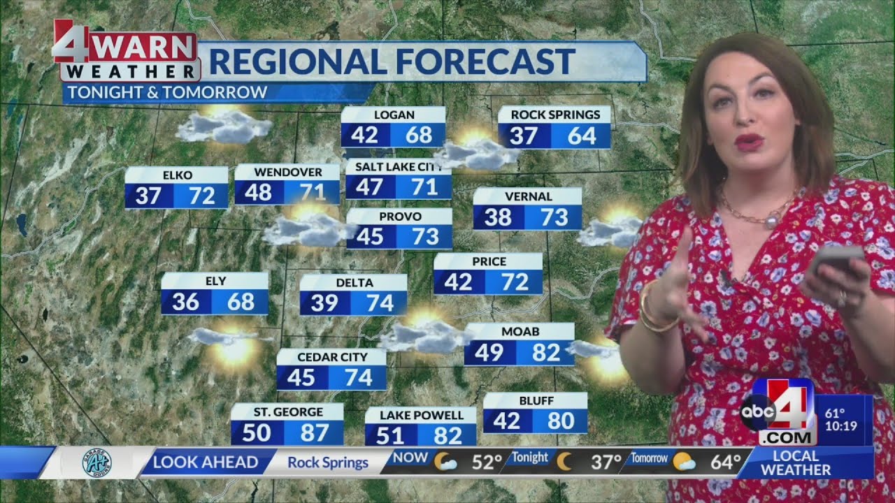 Spring warmth holds for the work week with a more unsettled pattern ...