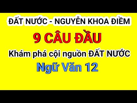 Video Phân tích 9 câu đầu đoạn trích Đất Nước của Nguyễn... - youtube