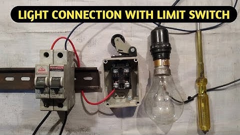 Limit switch || Light Connaction with Limit switch || How to light connaction with limit switch ||