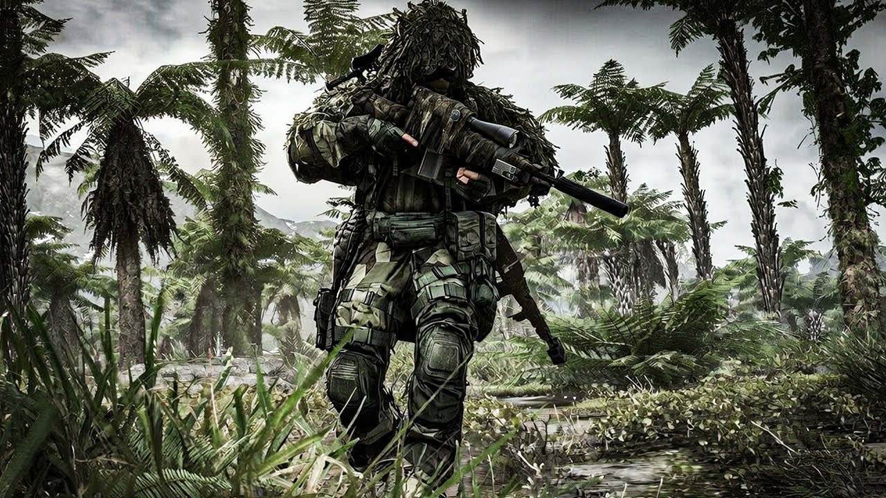 Sniper Ghillie Survival in a Chaotic Battlefield -  Immersive Realistic Gameplay