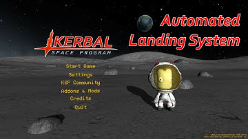 Automated Landing System in Kerbal Space Program