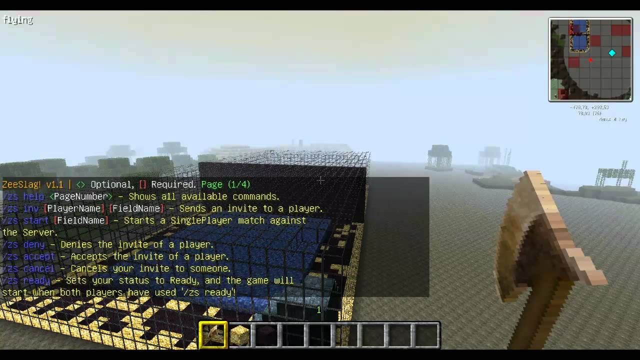 Minecraft 1.1 Bukkit Plugin ZeeSlag (BattleShips/Schiffe versenken)