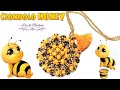 Come fare un Pendente con cipollotti 6x4 e Rocaille - Video tutorial Ciondolo Honey