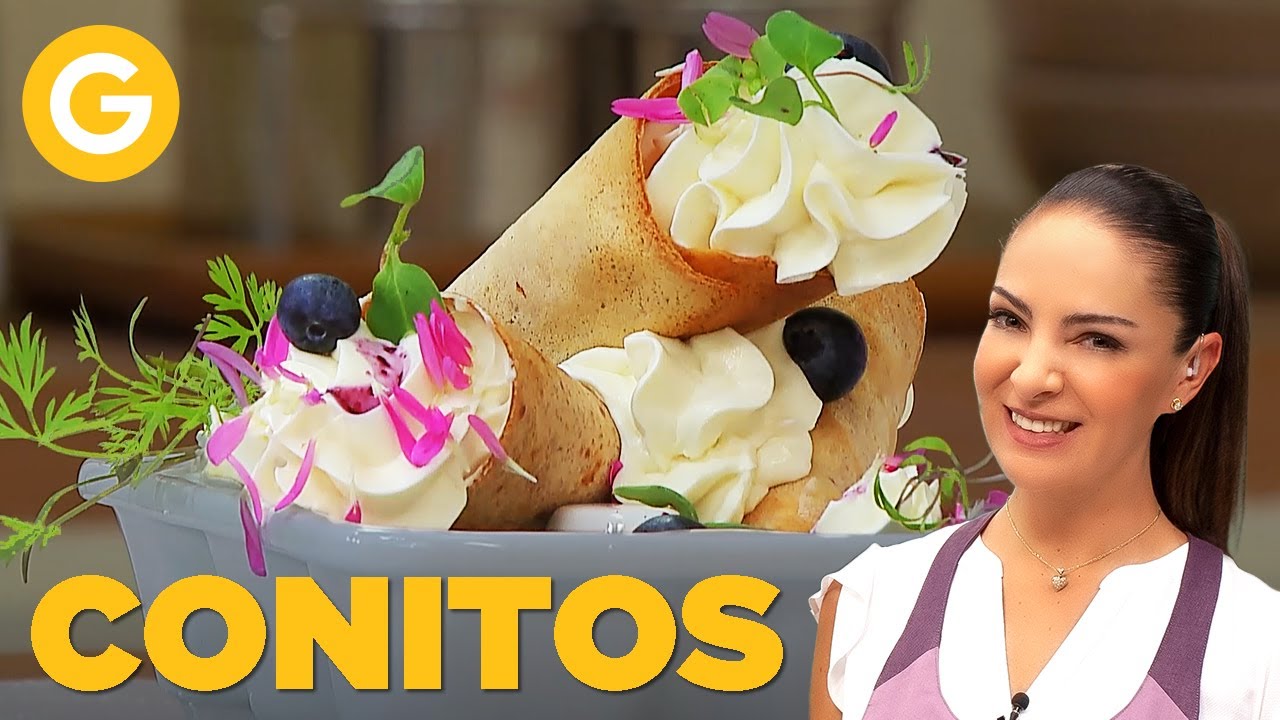 CONITOS perfectos con crema y mora azul | Paulina Abascal | El Gourmet