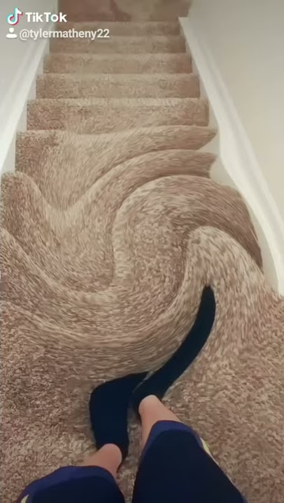 Walking down the Stairs with this weird filter! (Like and Follow for more)