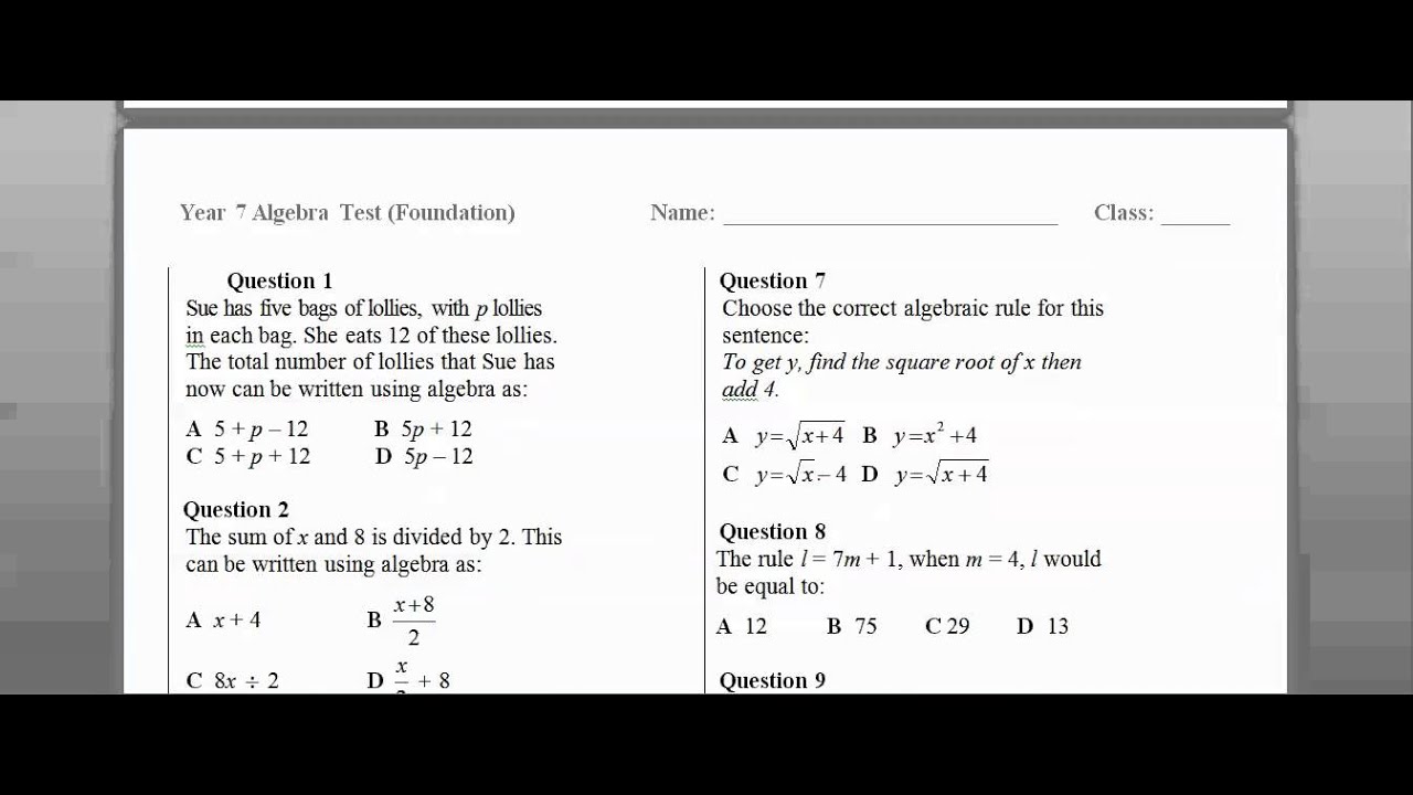 solving algebraic equations worksheets tes tessshebaylo