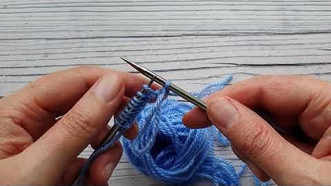 How to knit loop stitch - beginner