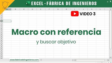 Excel 3: Macro con referencia y buscar objetivo