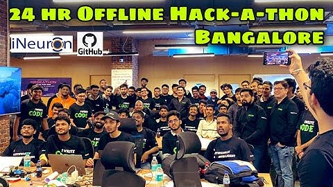 24 Hours Offline Hackathon in Bengaluru by Ineuron with Github