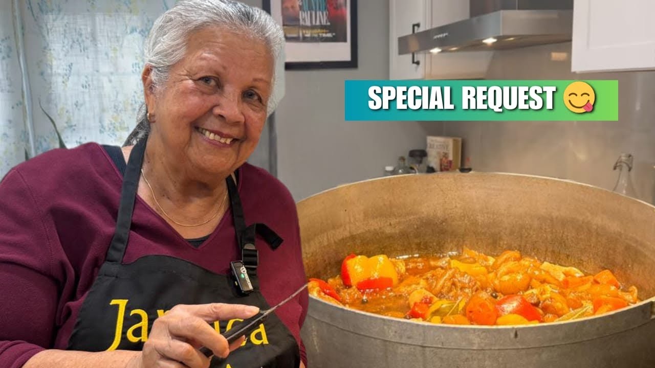 Special Dinner Request! Authentic Jamaican Cow Foot Cook Down with Rice & Peas 🇯🇲🔥