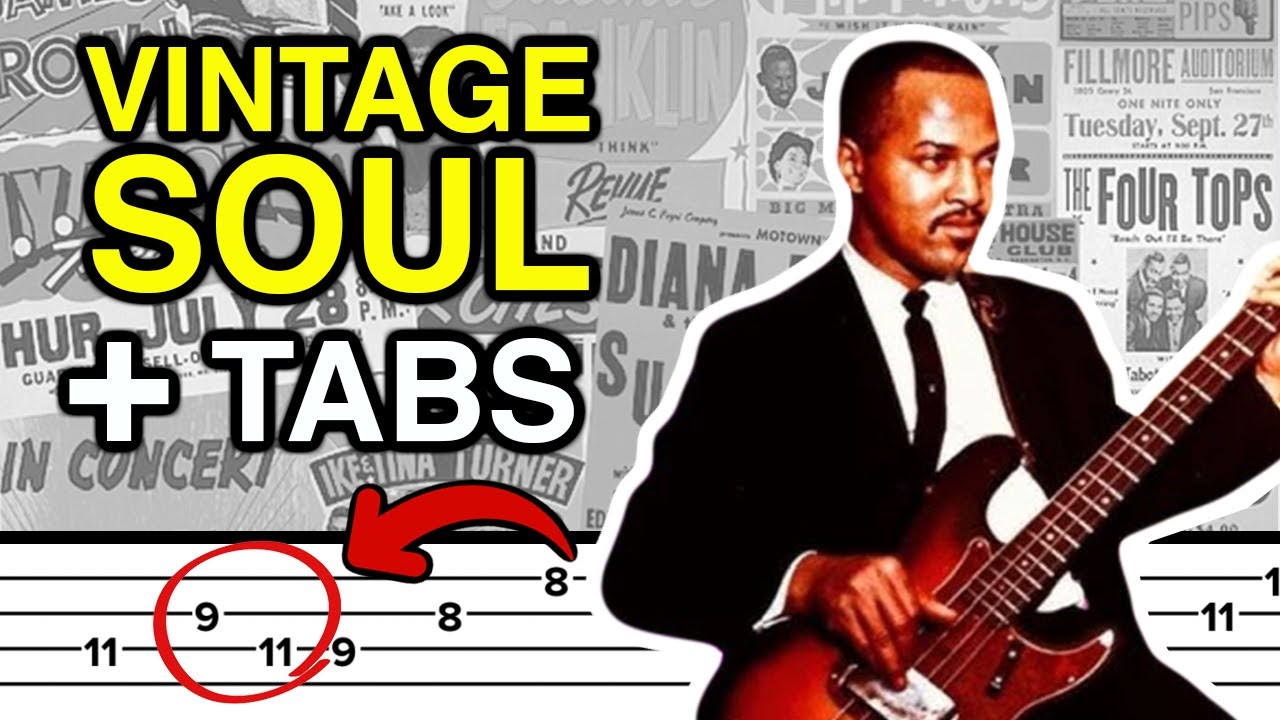 Top 5 VINTAGE SOUL Bass Lines (Tutorial with TABS) YouTube