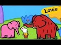 Mammoth - Louie draw me a mammoth | Learn to draw, cartoon for children