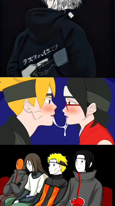 the unpredictable kiss, Naruto squad and friends react to Sarada and Boruto 🥲🫡 #naruto #anime#kiss