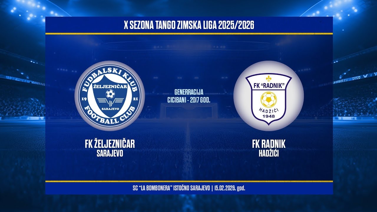 X sezona Tango zimska liga:  FK ŽELJEZNIČAR - FK RADNIK 2:1