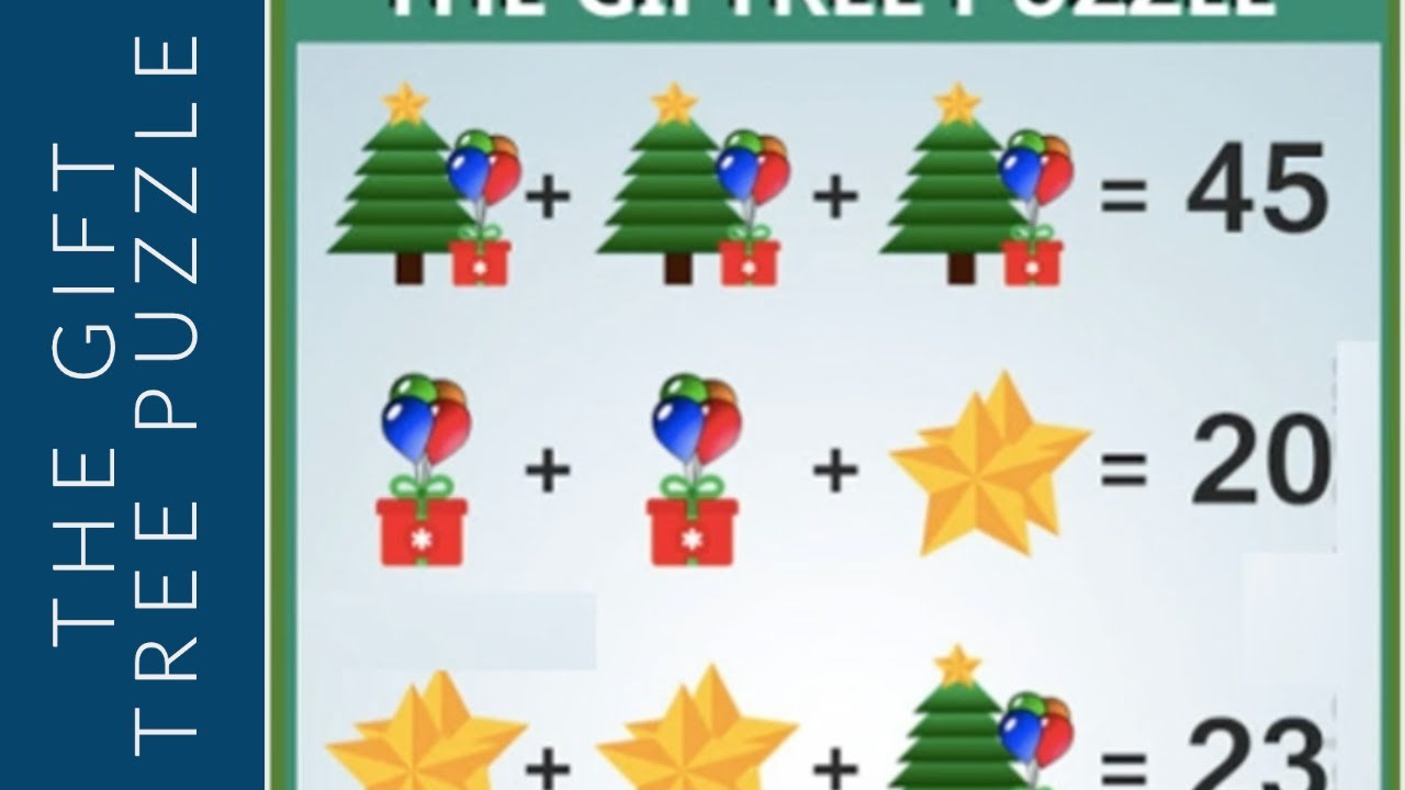 MATHS PUZZLE | THE GIFT TREE PUZZLE | PUZZLE SOLVER | Whatsapp ...
