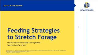 Dakota Alternative Beef Cow Systems Symposium: Feeding Strategies to Stretch Forage by NDSUExtension 48 views 1 month ago 46 minutes