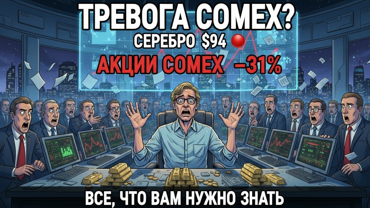 Запасы серебра на COMEX рухнули на 31%: кризис физического металла уже начался?
