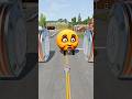 Monster Balls vs Giant Obstacles – Who Will Survive? BeamNG.Drive 😭❌ #shorts