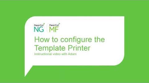 How to Use the Template Printer