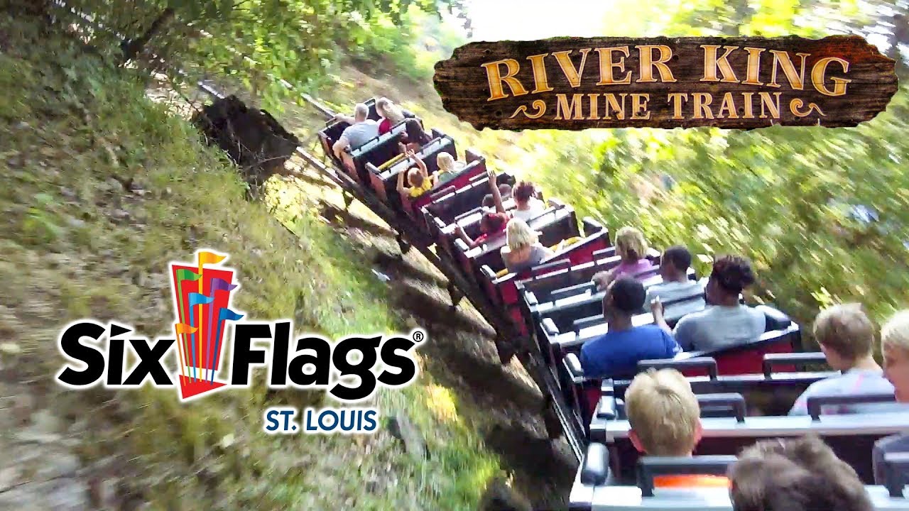 2018 River King Mine Train On Ride Hd Pov Six Flags St Louis Youtube 