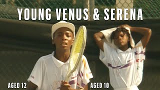 Unseen Footage! | 11 and 10-year-old Venus \& Serena Williams Training