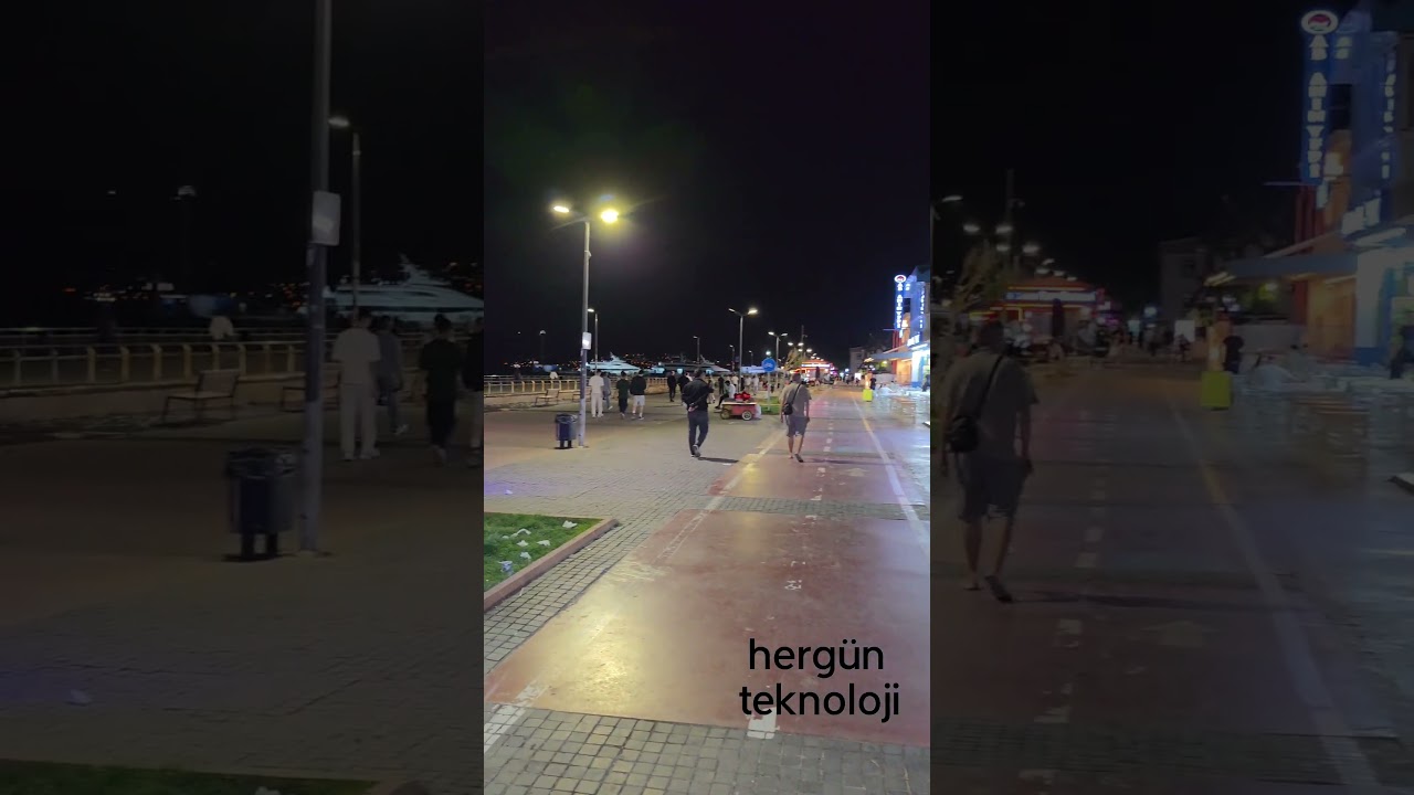 Mudanya Sahili Gece Yürüyüşü | Mudanya Waterfront at Night