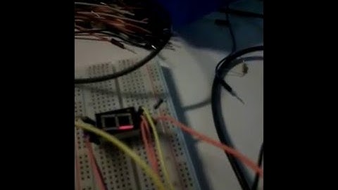 Raspberry pi - Driving LED segment display by 74HC595