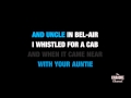 Fresh Prince Of Bel-Air in the Style of "DJ Jazzy Jeff & The Fresh Prince" (no lead vocal)