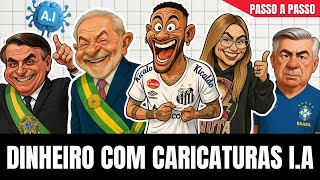 GANHE DINHEIRO com I.A – Crie CARICATURAS com ChatGPT + Canva (FÁCIL e GRÁTIS!) screenshot 2