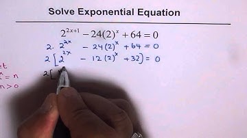 Exponential Equation in Quadratic Form and Group Factoring
