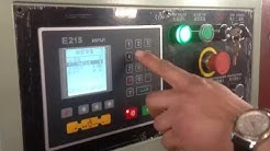 E21S operation for sheet metal hydraulic shearing machine